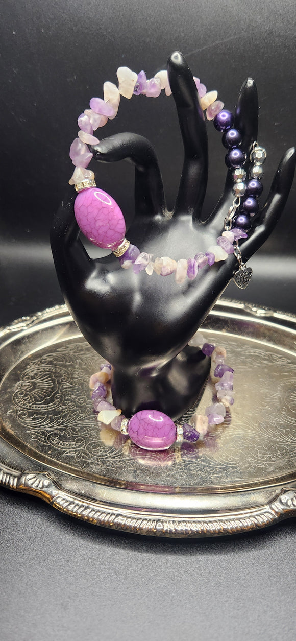 Purple Lush Bracelet: Rock Collection