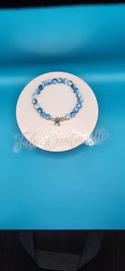 Blue and White  Men Bracelet