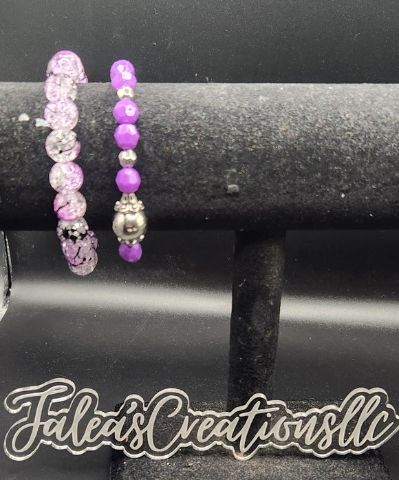 Purple Drizzle Bracelet: