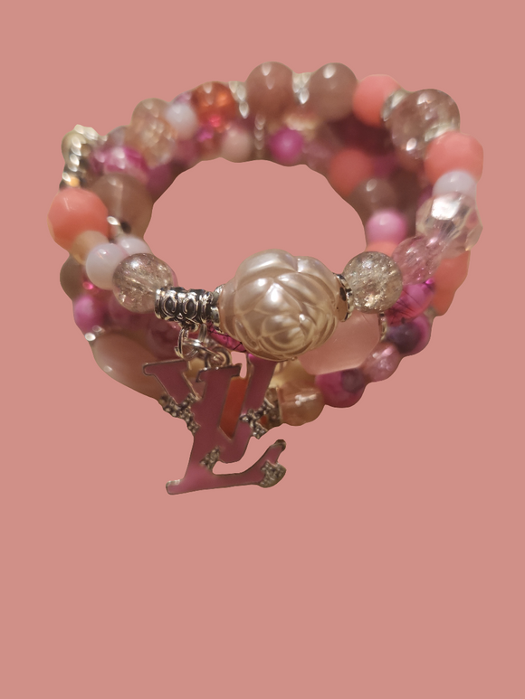 Pink  wrapped bracelet