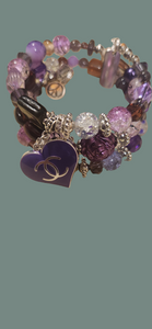 Purple  wrapped bracelet