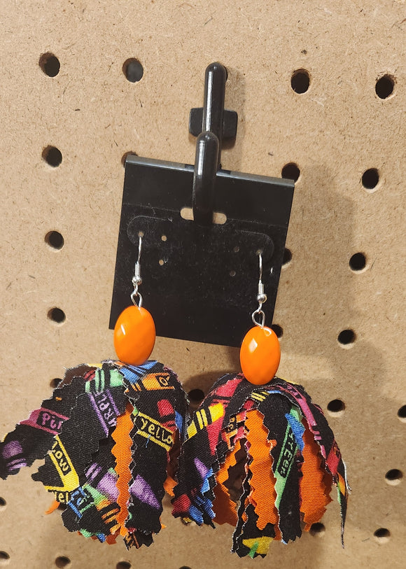 Color Me Orange Ravel Earrings: