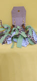 4 piece Leopard and Lime Ravel set.