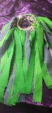Denim &Green Raveled Set