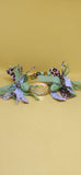 4 piece Leopard and Lime Ravel set.