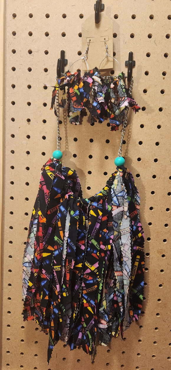 Color Me  Crayon,  Raveled Set