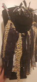 Leopard & Black Raveled Set